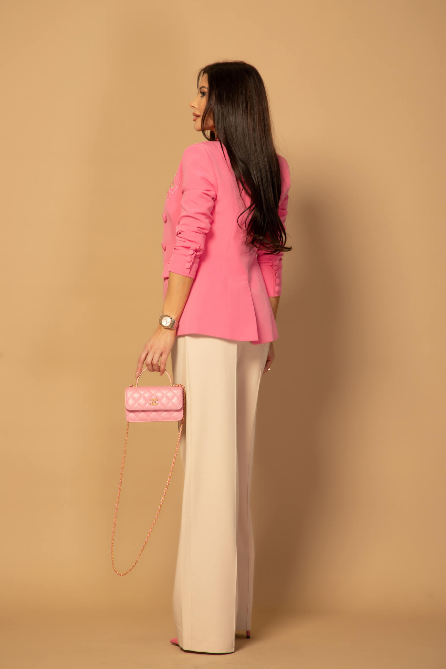 Luxury Classic Μπλέιζερ - Pink - Εικόνα 17