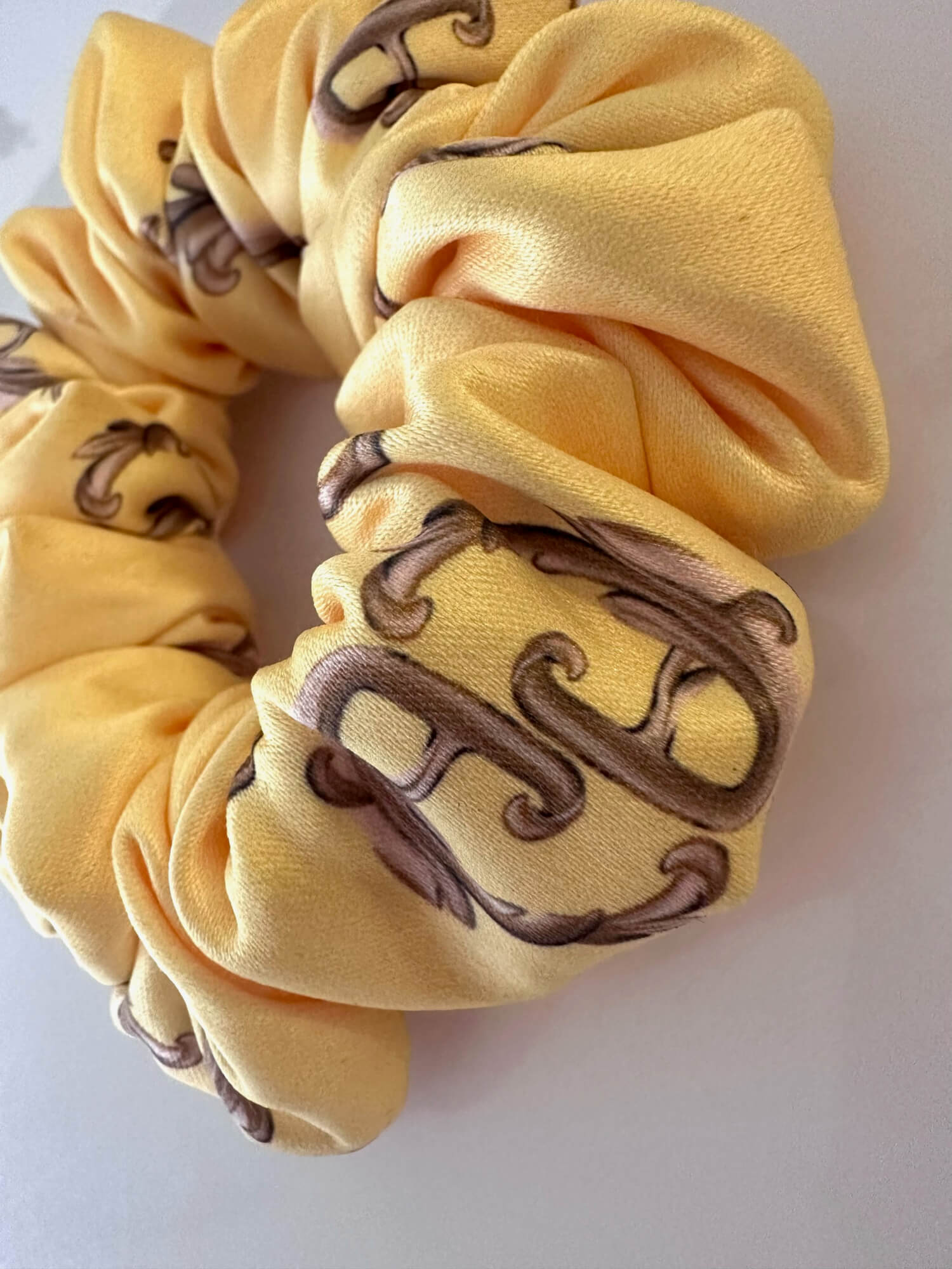 Alessa Rococo Scrunchie - Κίτρινο Μικρό - Εικόνα 8