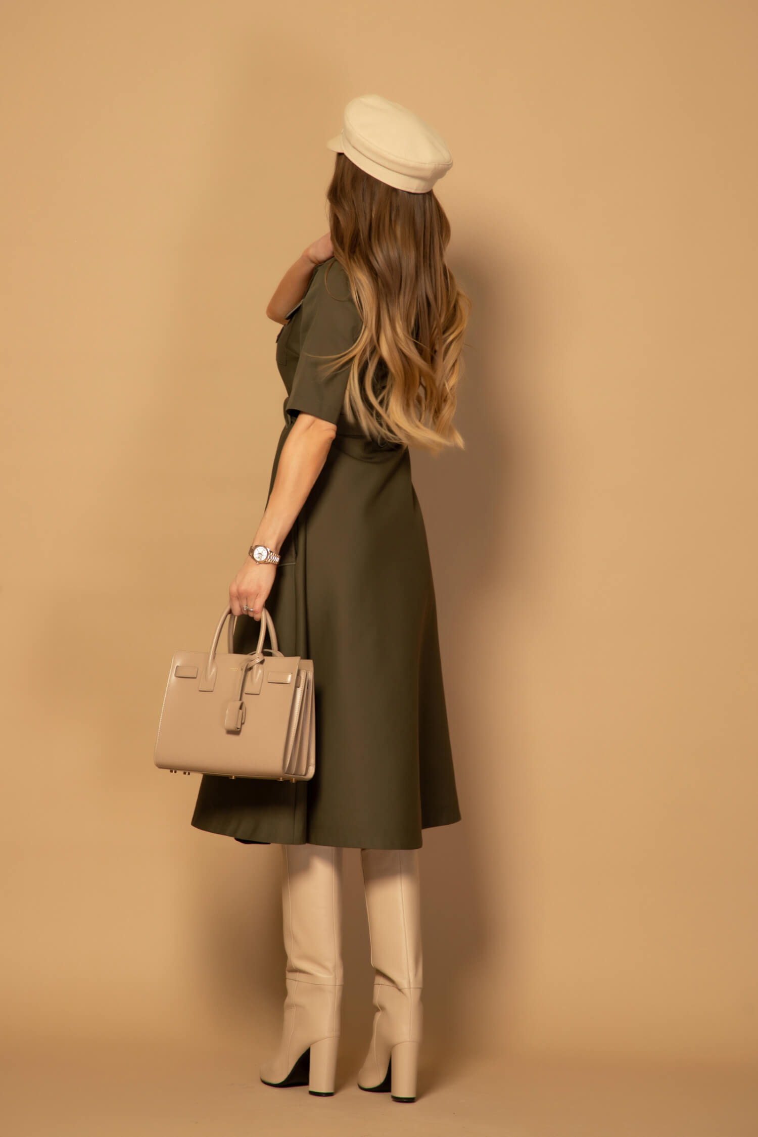 Elevated Essentials Φόρεμα-καμπαρντίνα - Military - Εικόνα 19