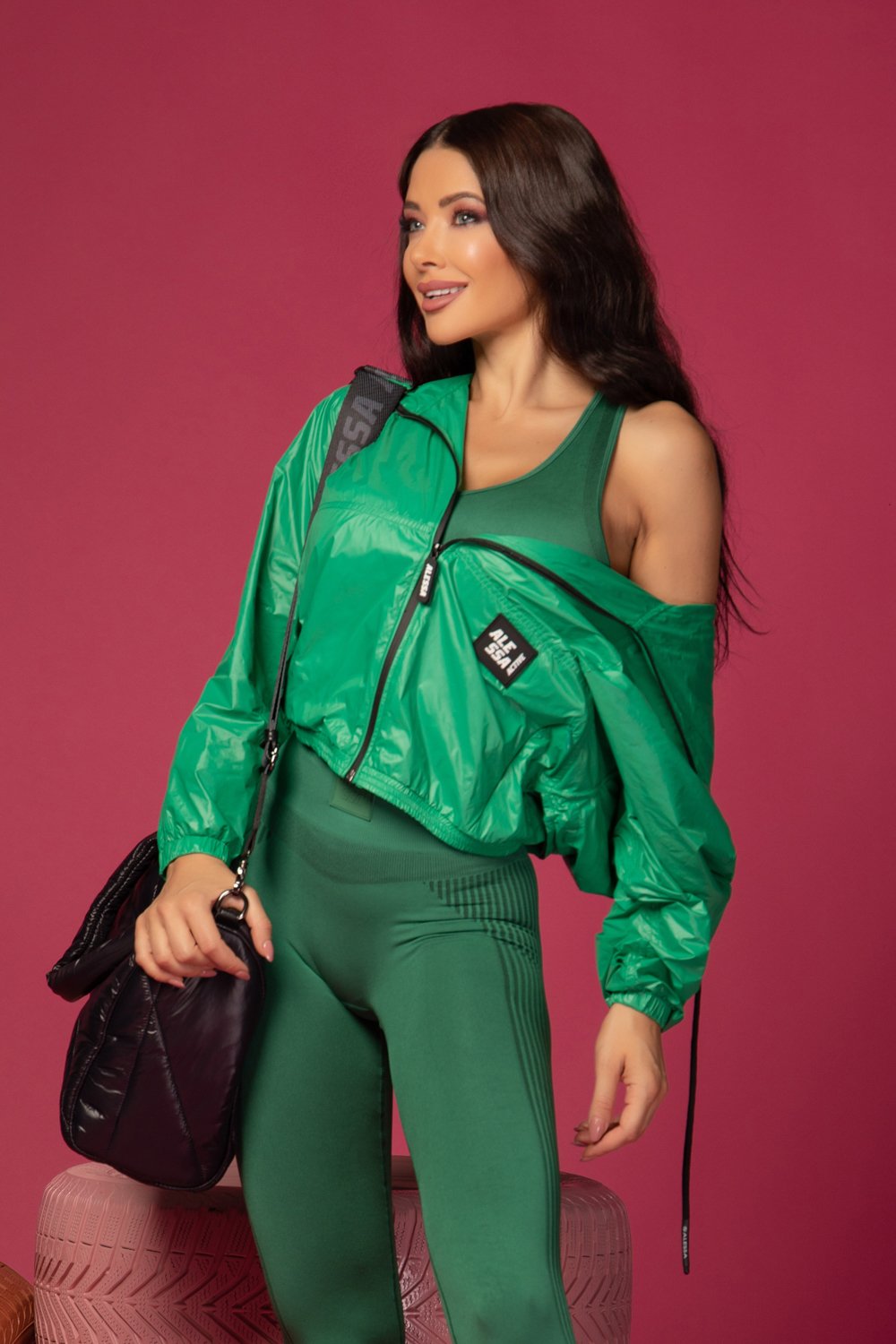 Perfect Shape Κροπ-Τοπ Χωρίς Ραφές - Green - Εικόνα 9