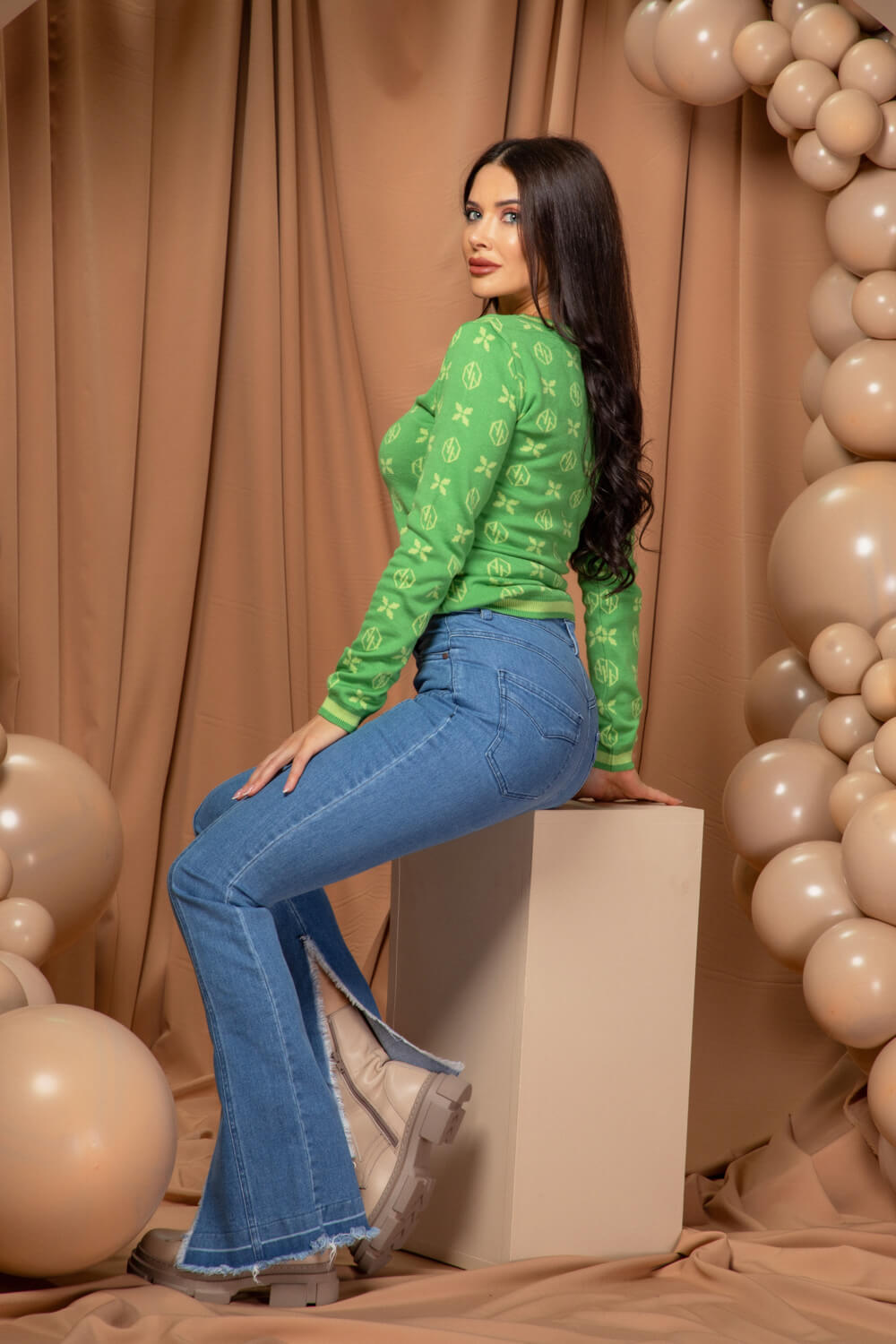 Cool Comfort  Πλεκτό Πουλόβερ - Green - Εικόνα 9