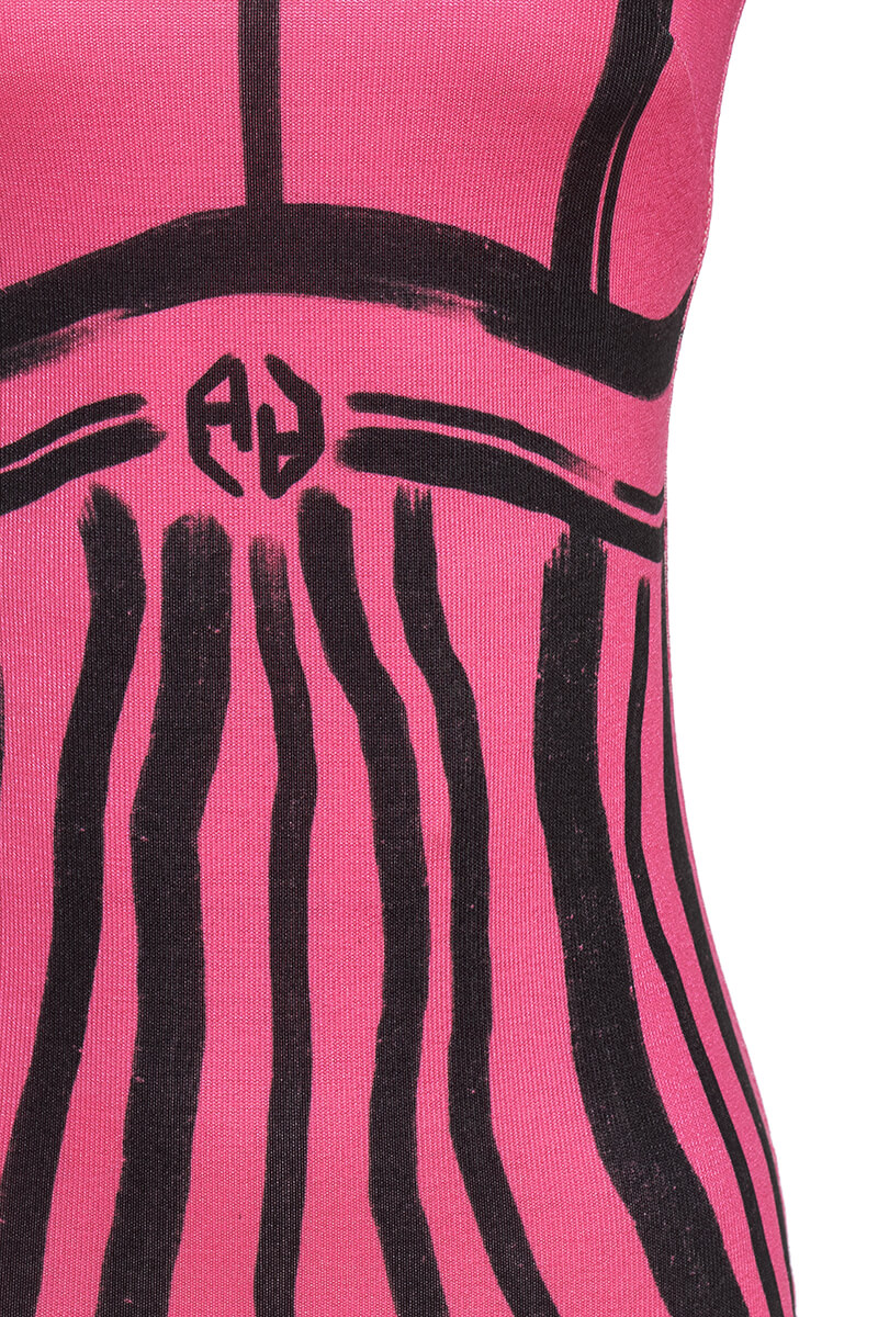 Focus On Myself Bodycon Πλεκτό Φόρεμα - Pink - Εικόνα 12