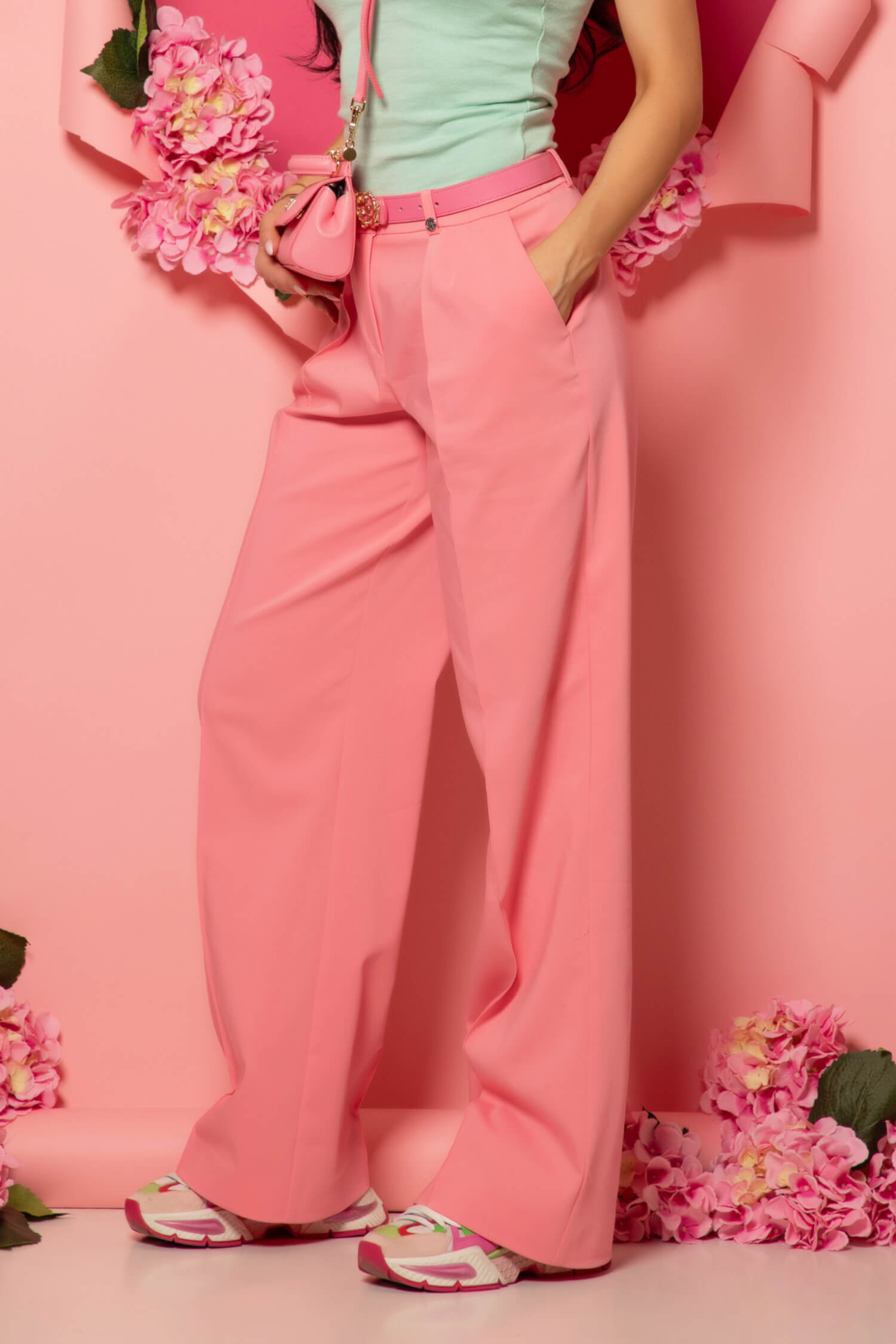 Oversized Nonchalance Παντελόνι - Pink - Εικόνα 13