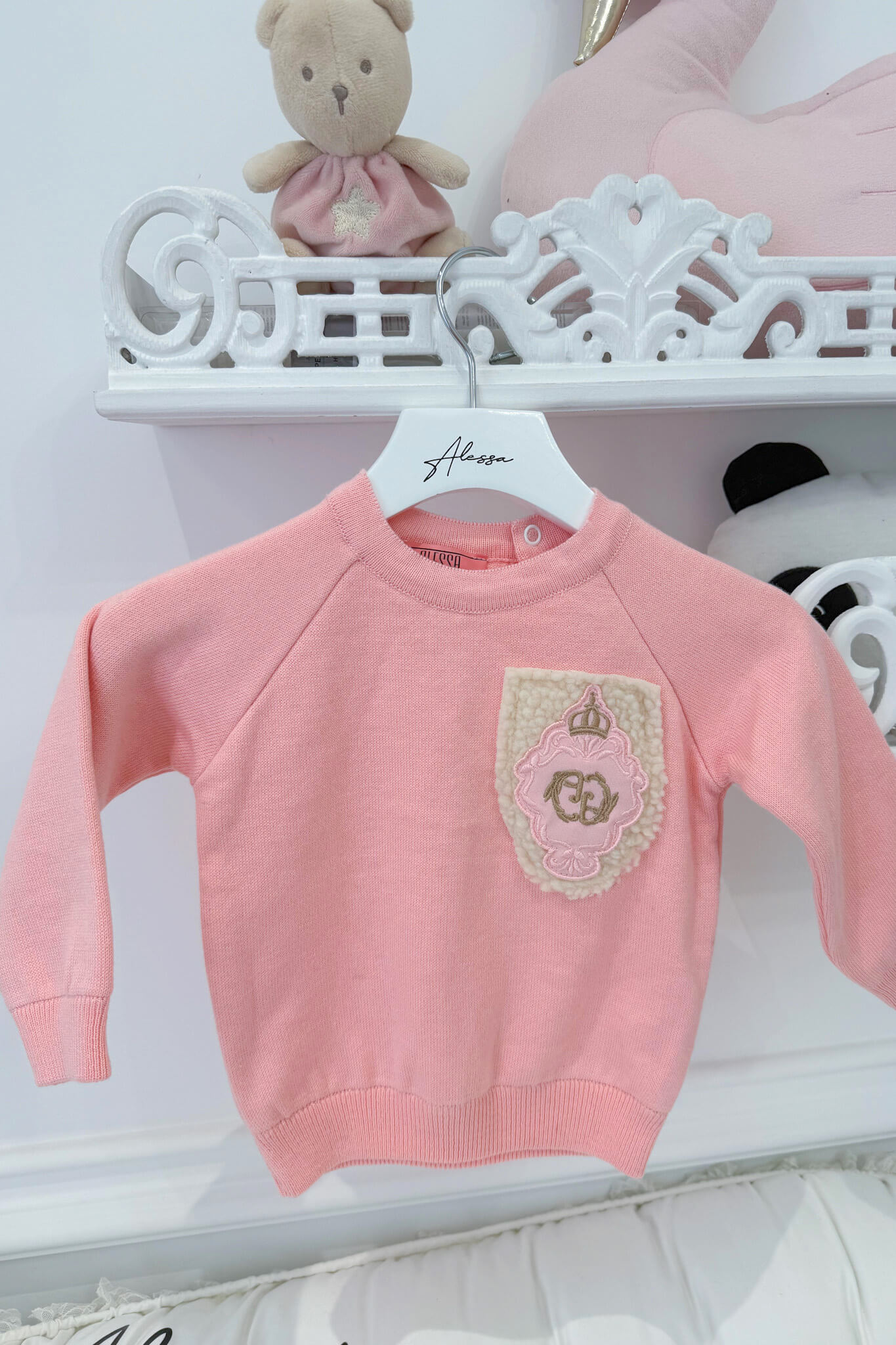 Luxury Classic Mini Πλεκτό Πουλόβερ - Pink - Εικόνα 12