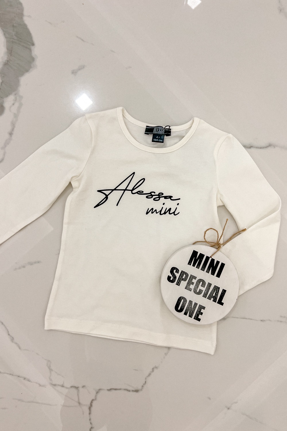 Alessa mini μπλούζα με μακρύ μανίκι - εκρού - Εικόνα 6