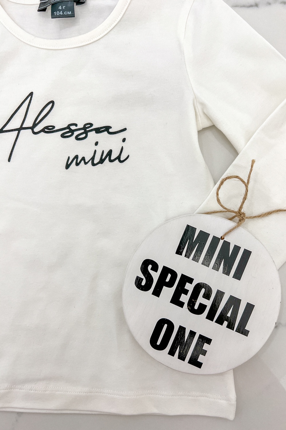 Alessa mini μπλούζα με μακρύ μανίκι - εκρού - Εικόνα 5