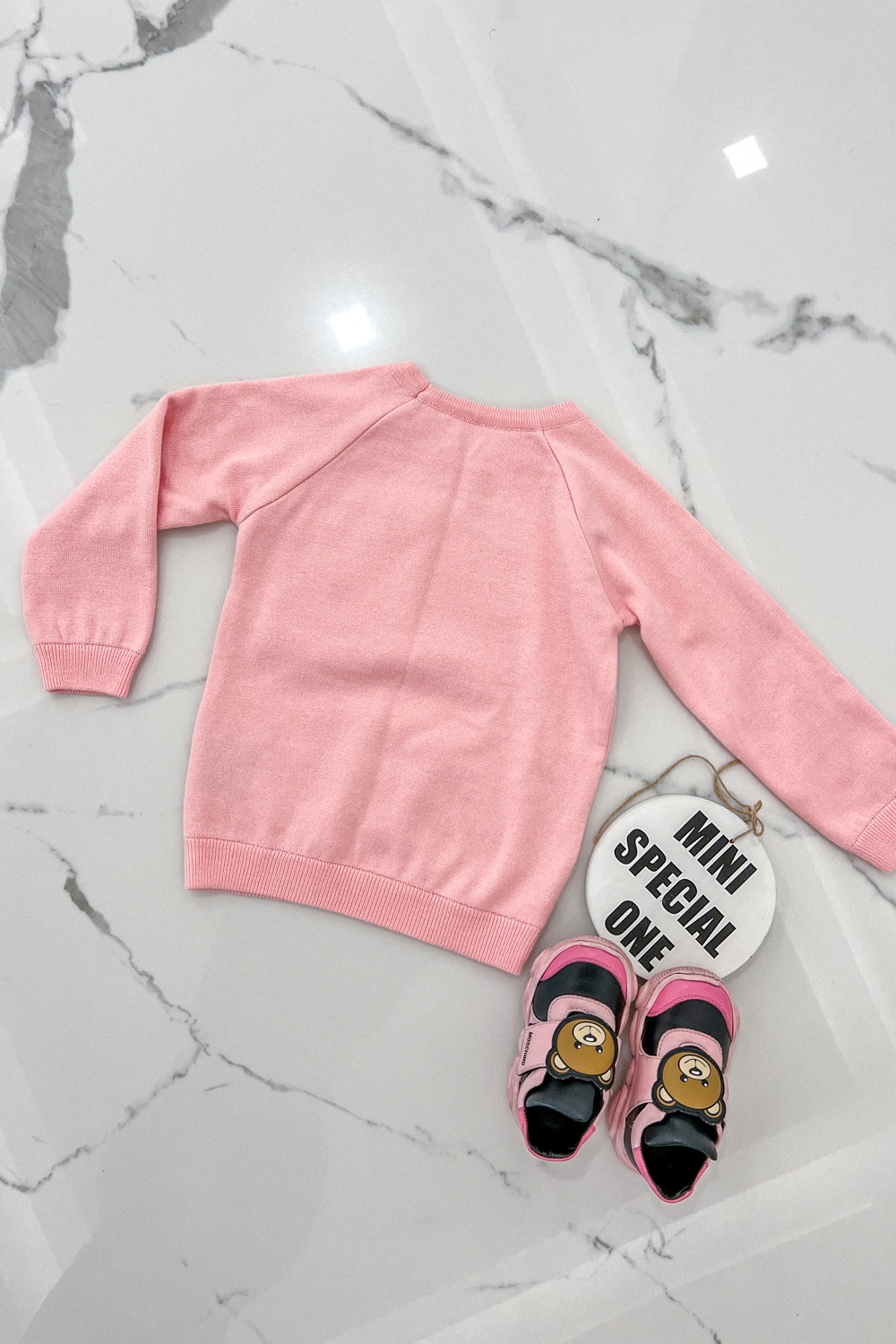 Bear Hug Mini Πουλόβερ Πλεκτό - Pink - Εικόνα 15