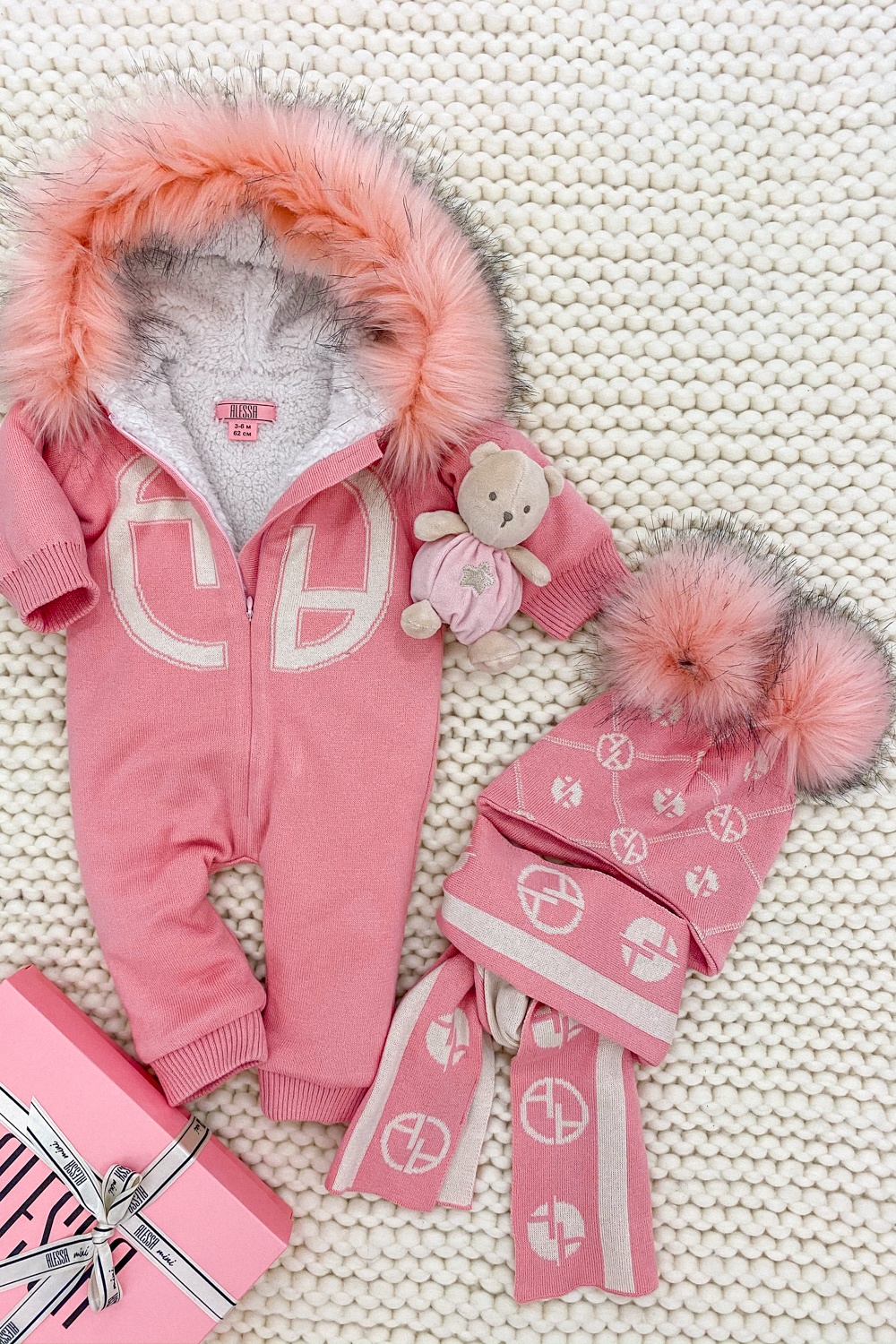Alessa mini Πλεκτή Φόρμα Εξόδου - pink - Εικόνα 11