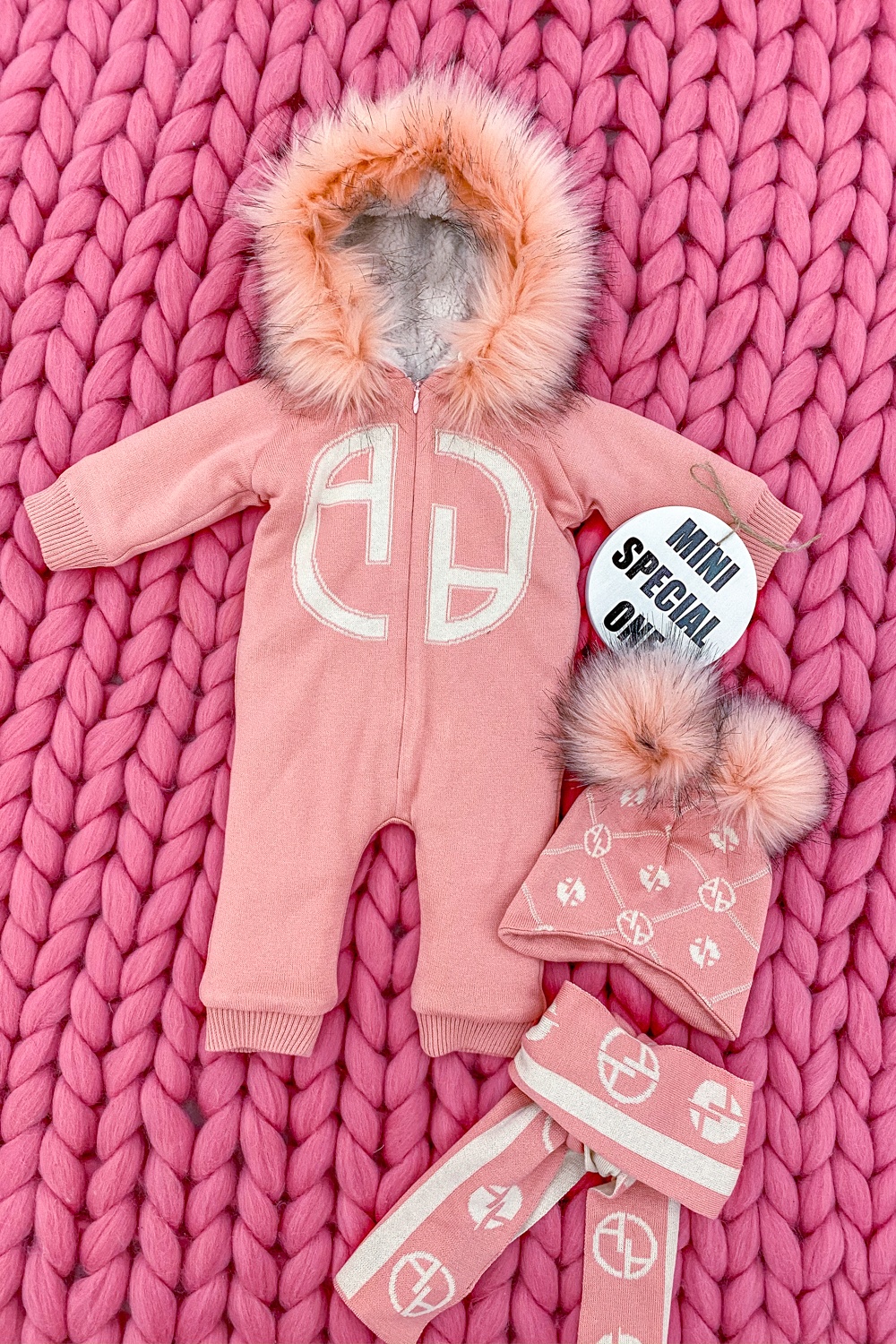 Alessa mini Πλεκτή Φόρμα Εξόδου - pink - Εικόνα 10