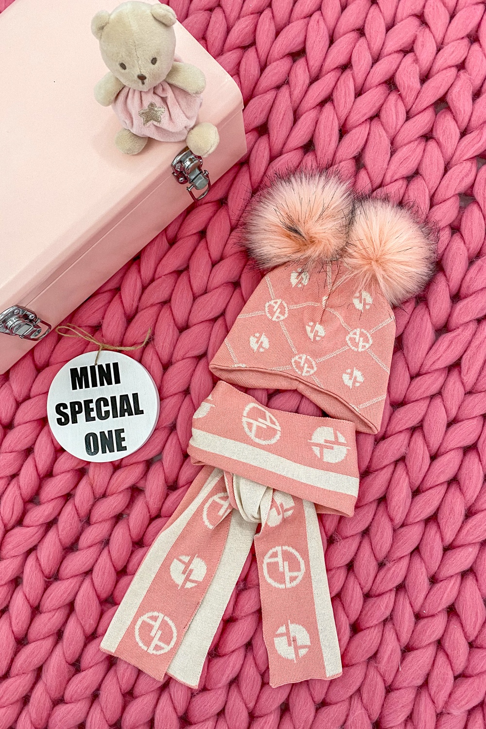 Alessa mini Religion Πλεκτός Σκούφος - pink - Εικόνα 10