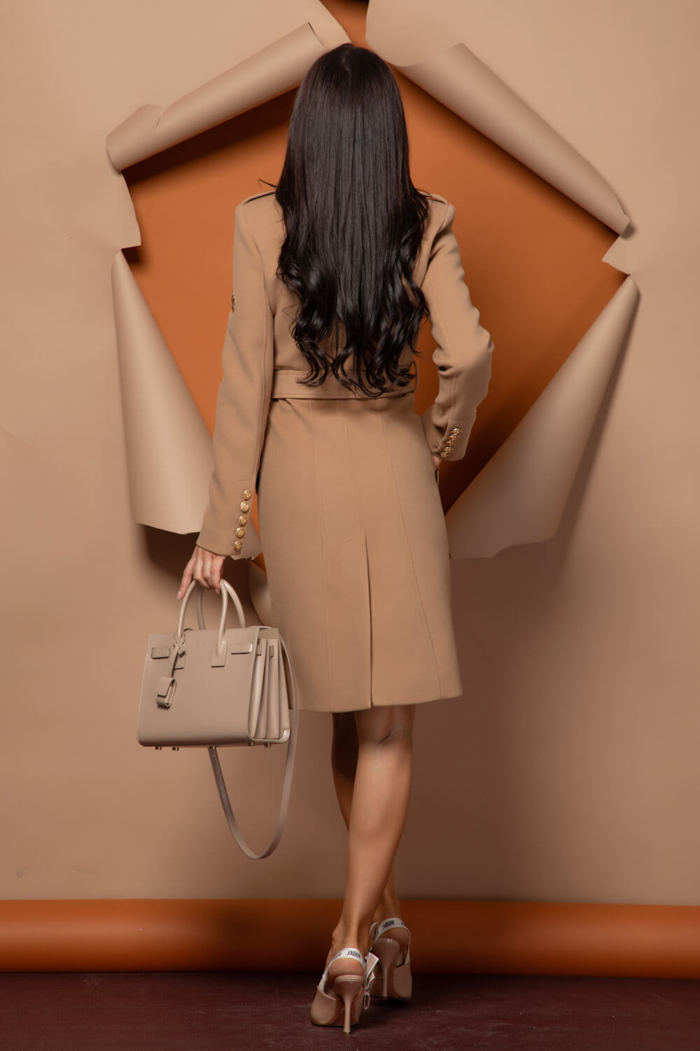 Chic Catch Παλτό Με Μαλλί -  Brown - Εικόνα 64