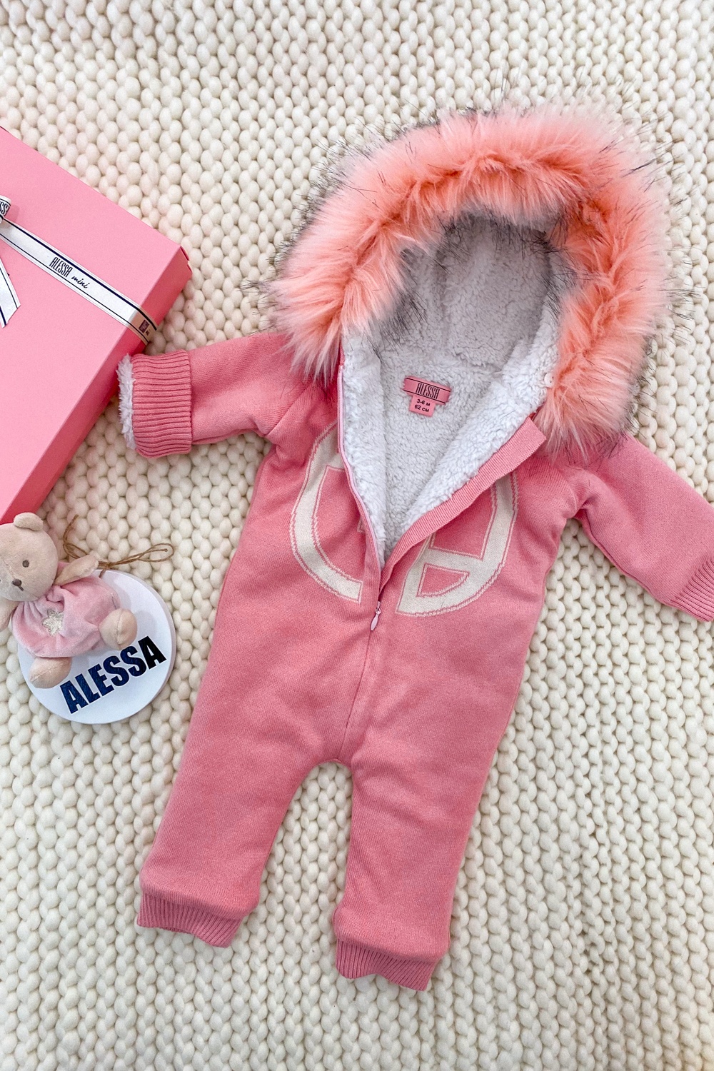 Alessa mini Πλεκτή Φόρμα Εξόδου - pink - Εικόνα 13