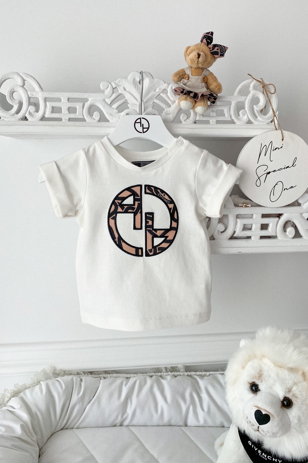 Alessa Luxury Logo mini T-Shirt - Εκρού - Εικόνα 15