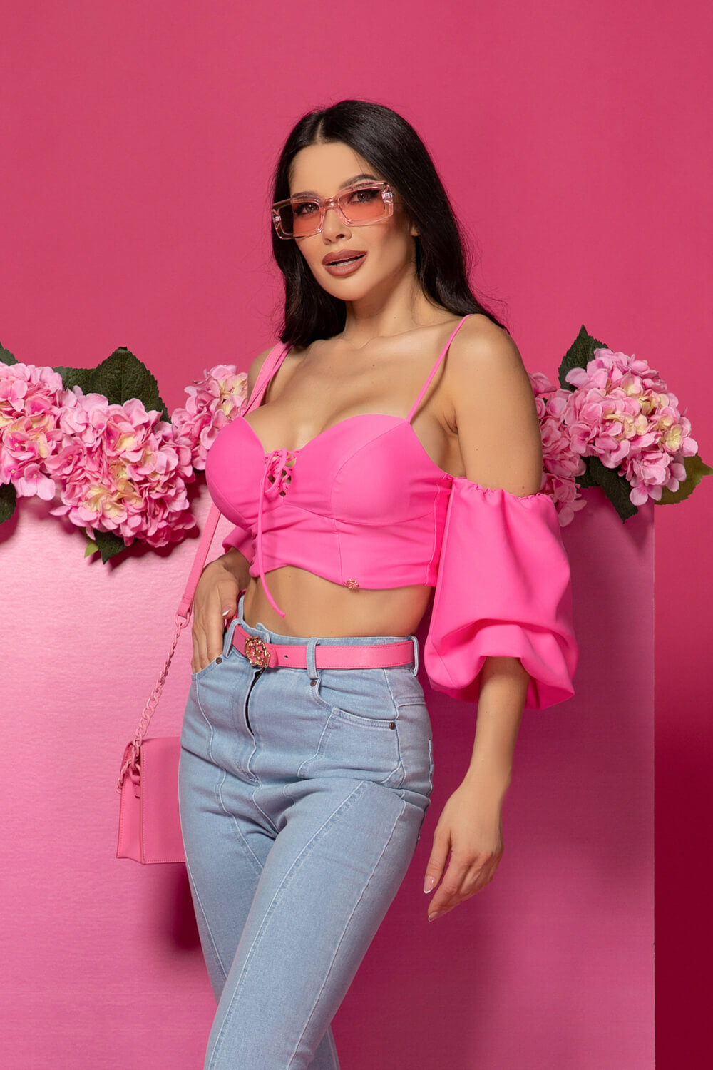 Trendy Thrills Κροπ-Τοπ - Pink - Εικόνα 13