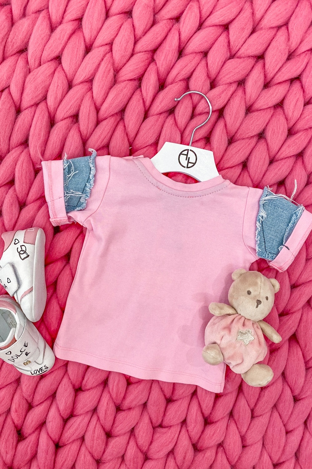 Alessa Mini Denim T-Shirt - Pink - Εικόνα 11