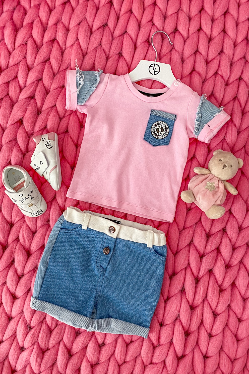 Alessa Mini Denim T-Shirt - Pink - Εικόνα 10