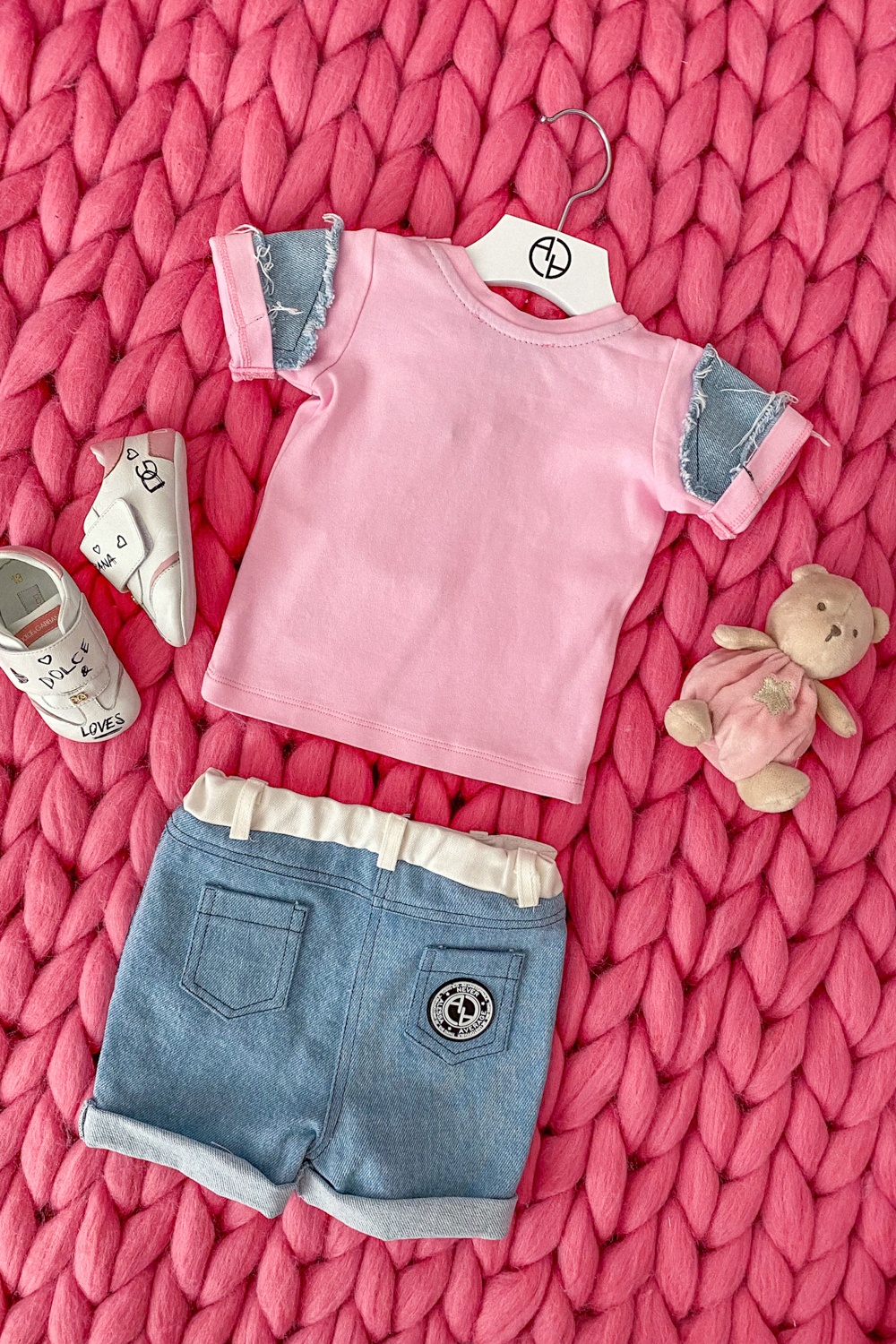 Alessa Mini Denim T-Shirt - Pink - Εικόνα 13