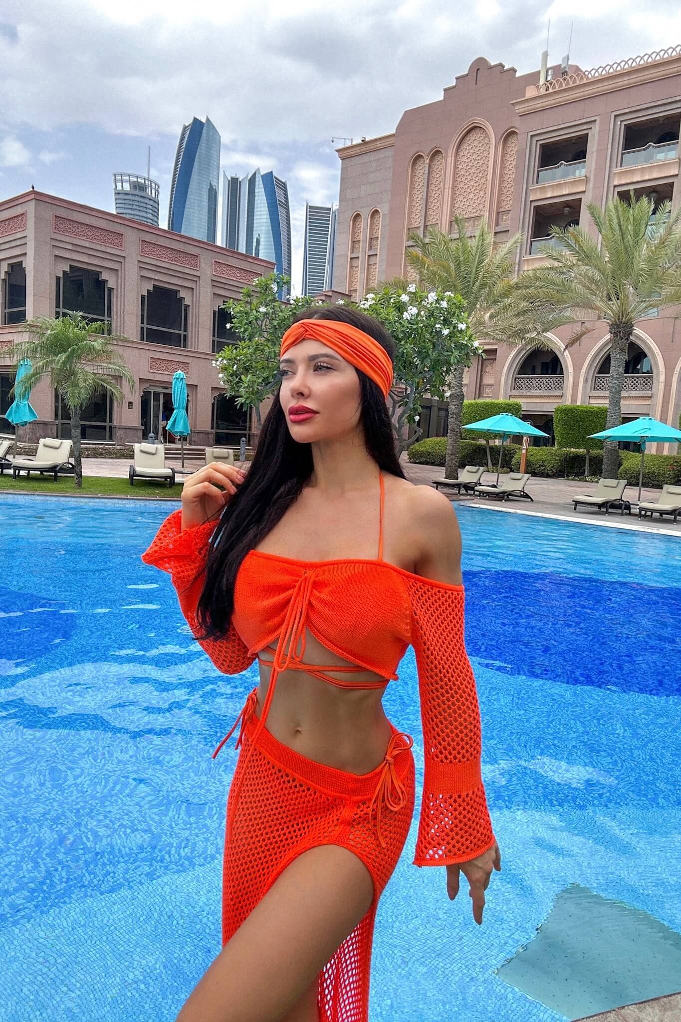 Summer Craze Φούστα Παραλίας - Orange - Εικόνα 8