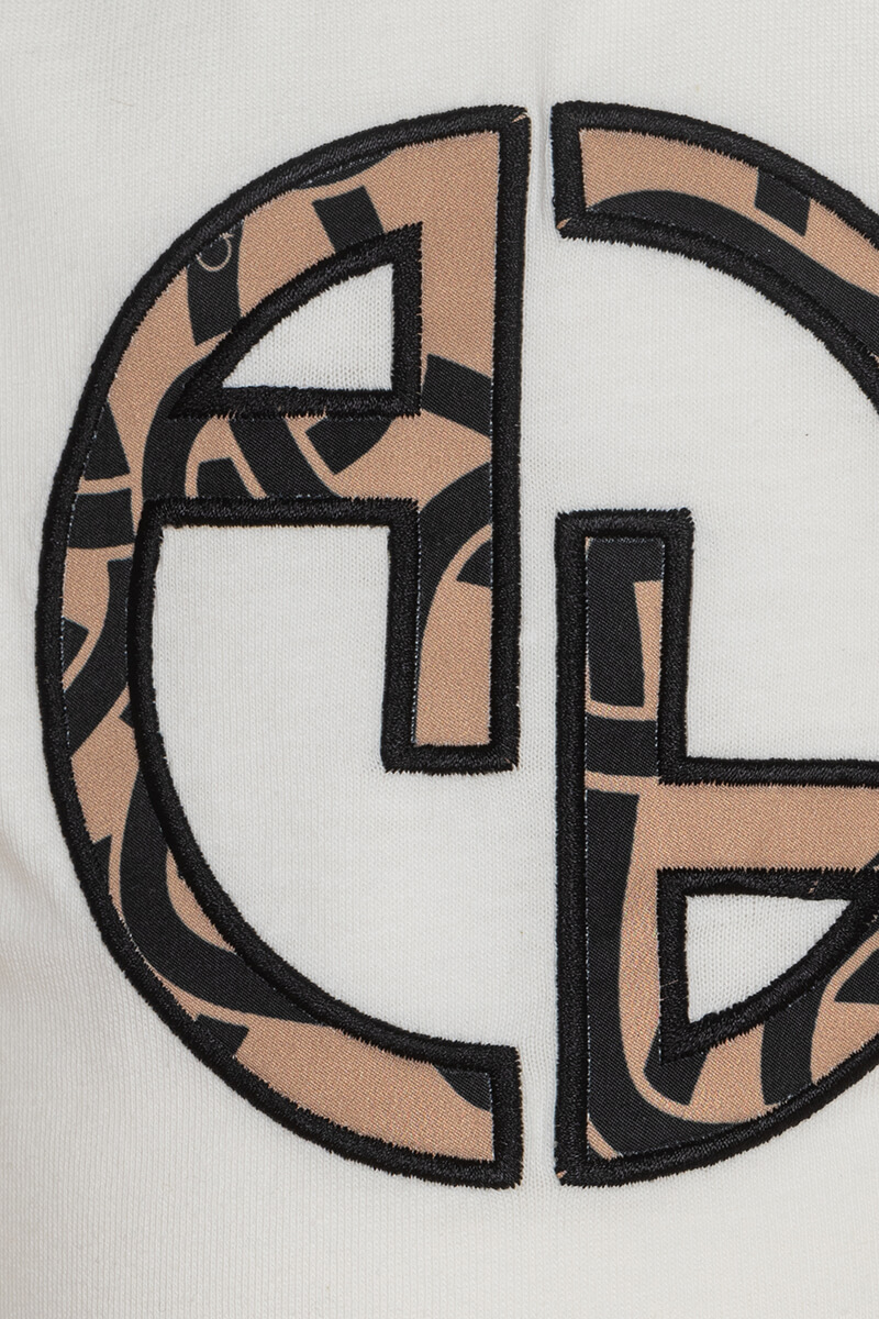 Alessa Luxury Logo mini T-Shirt - Εκρού - Εικόνα 14