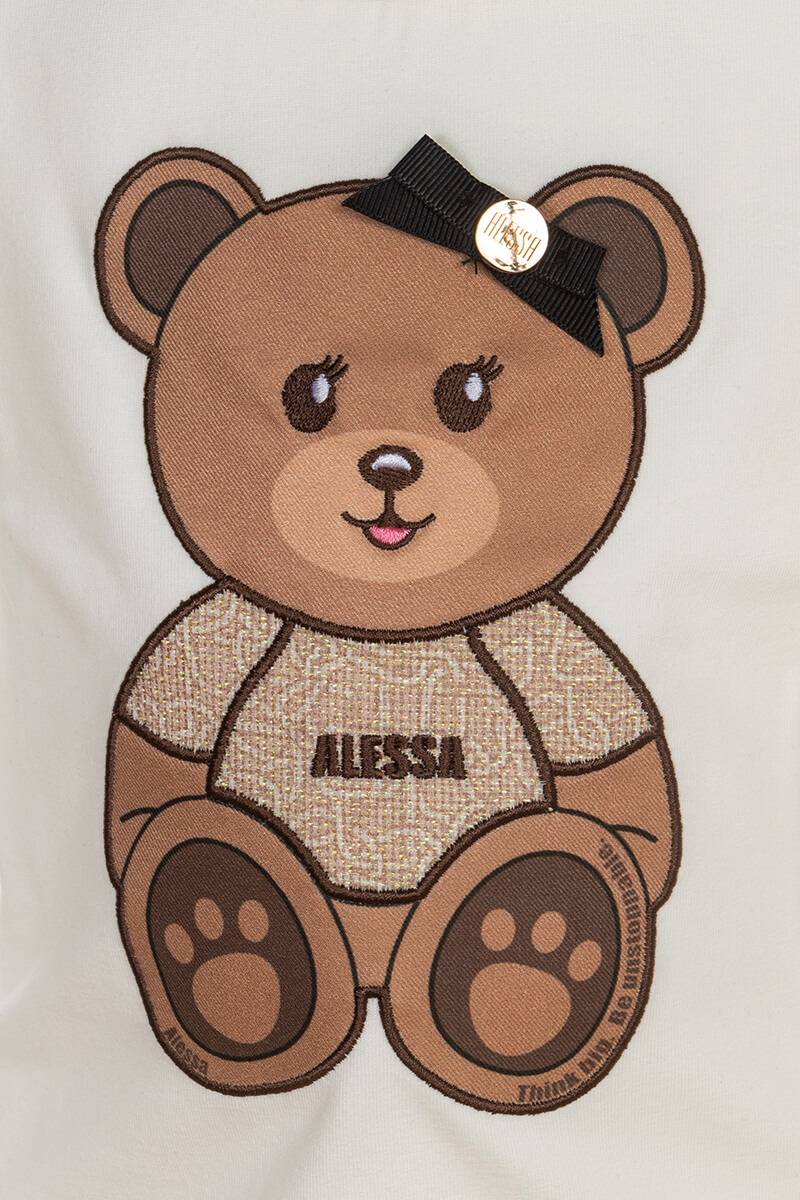 Alessa Bear Mini T-Shirt - Εκρού - Εικόνα 14