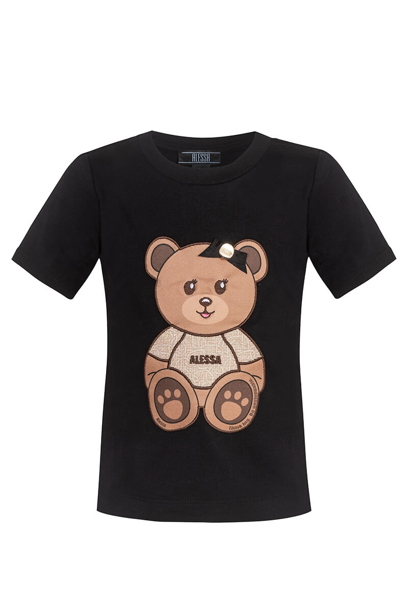 Alessa Bear Mini T-Shirt - Μαύρο - Εικόνα 10