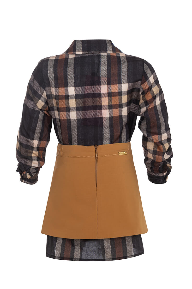 Pulse Pleat Mini Φούστα-Αξεσουάρ - Brown - Εικόνα 13