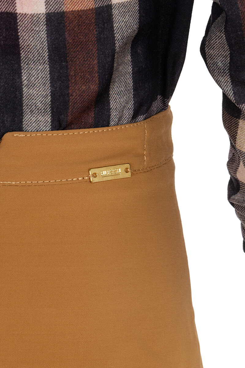 Pulse Pleat Mini Φούστα-Αξεσουάρ - Brown - Εικόνα 14
