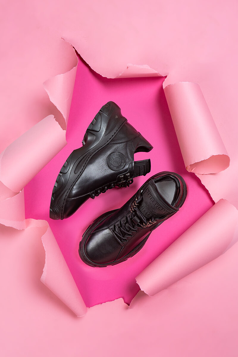 Run The World Sneakers - Μαύρα - Εικόνα 12