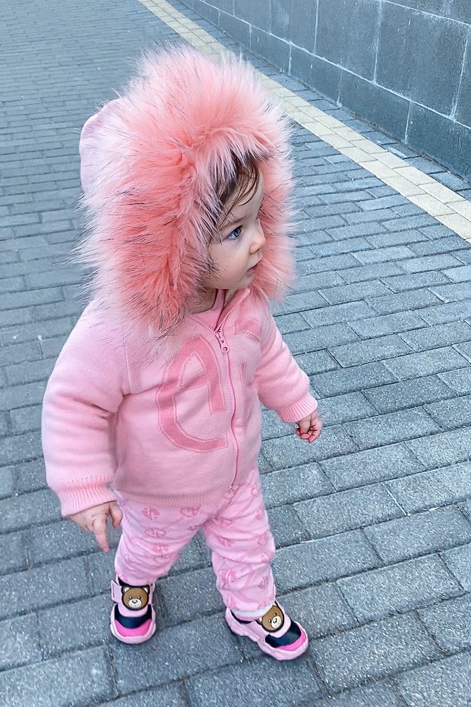 Alessa mini πλεκτό μπουφάν - Candy Pink - Εικόνα 5