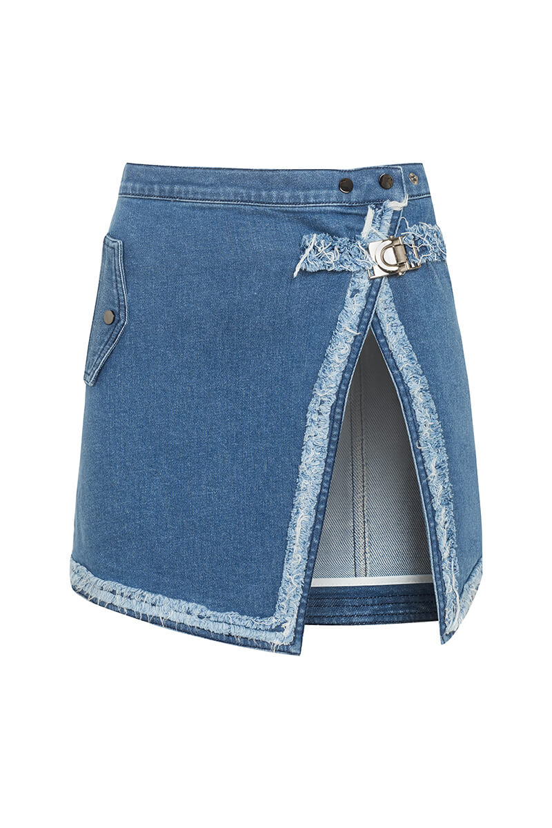 Fusion Muse Φούστα-Αξεσουάρ - Denim Blue - Εικόνα 24