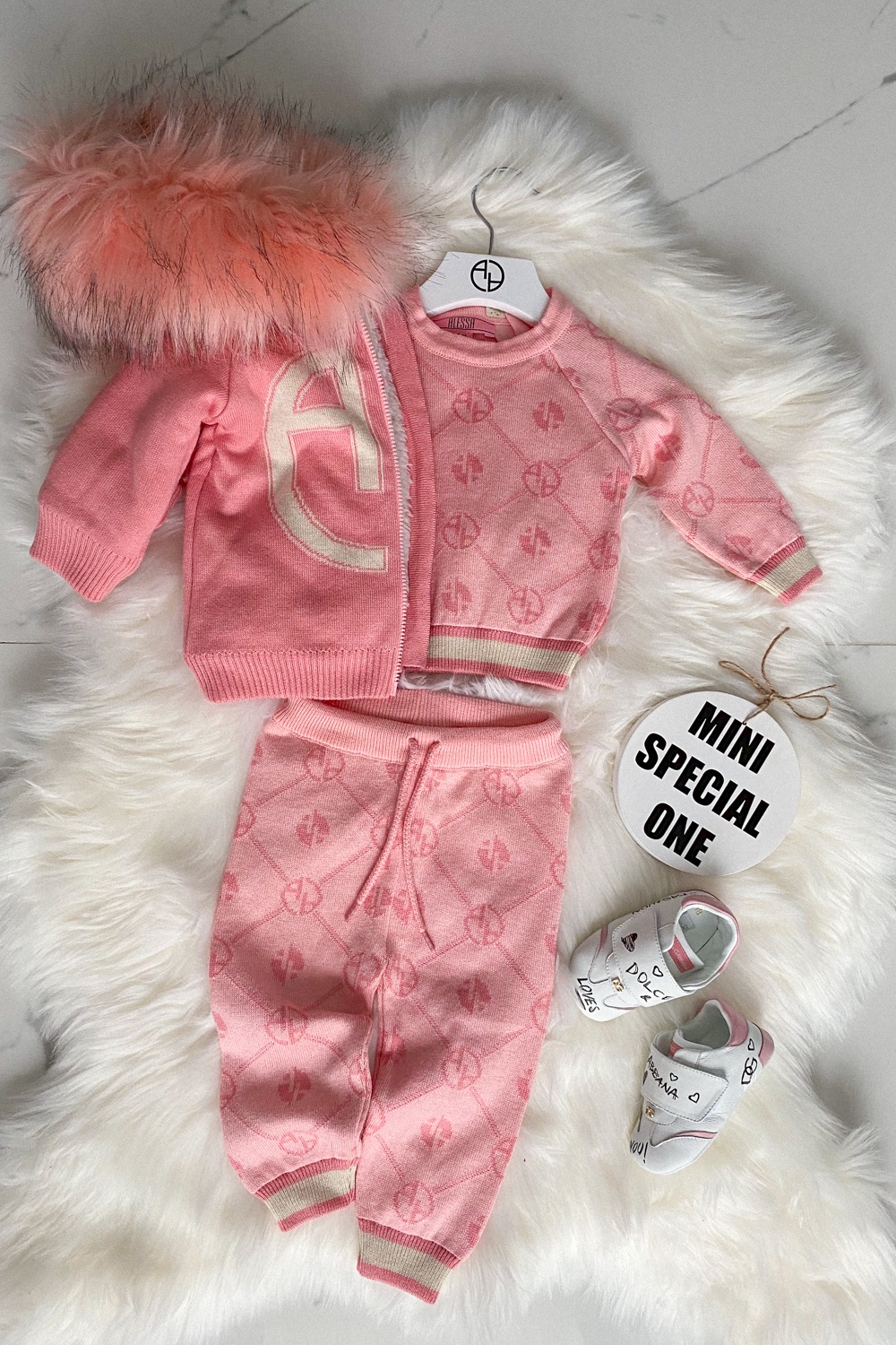 Alessa mini Πλεκτή Ζακέτα Με Λογότυπο - pink - Εικόνα 9