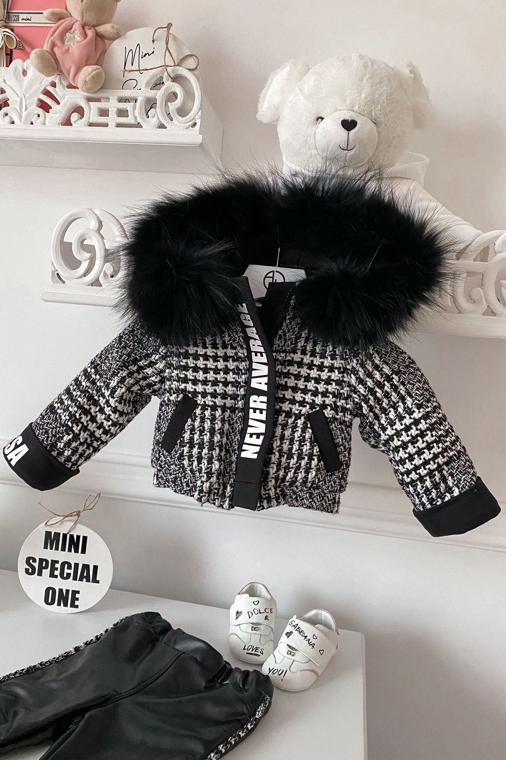 Slow Down Baby Alessa mini Χειμωνιάτικο μπουφάν από μπουκλέ - Εικόνα 12