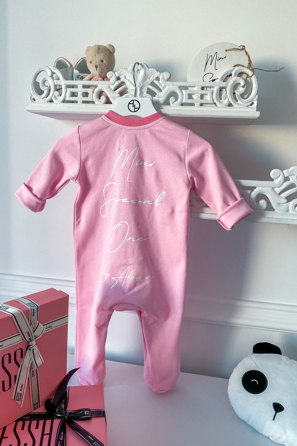 Alessa Mini Special One βρεφική φόρμα με κουμπιά - pink - Εικόνα 6