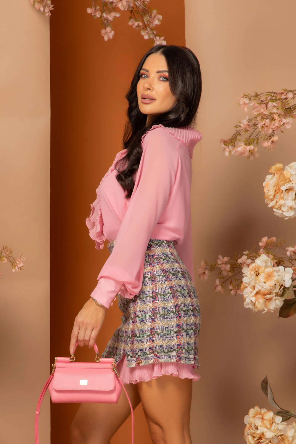 Parisian Perfection Μπλούζα από σιφόν - Pink - Εικόνα 11