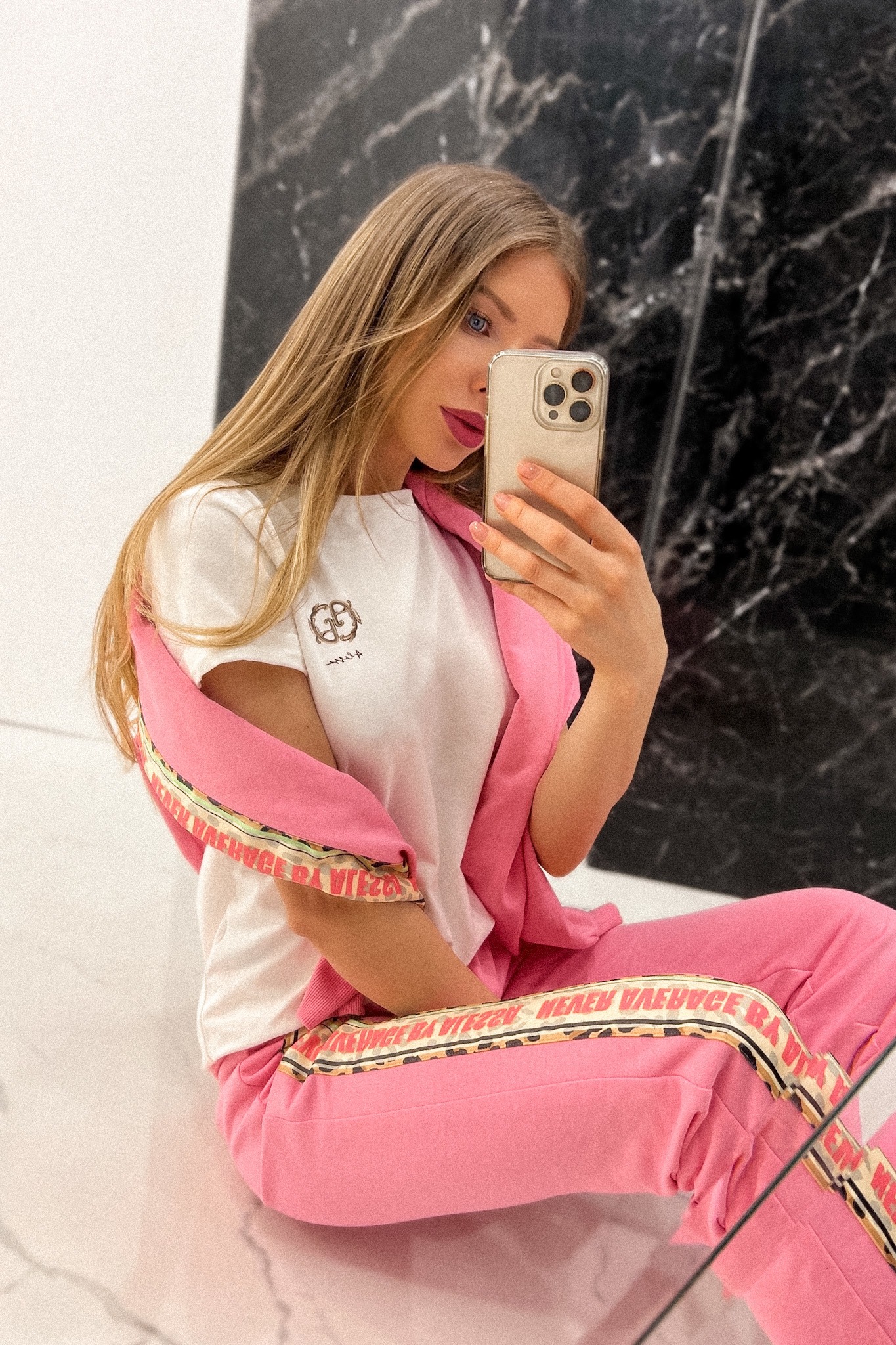 Alessa Rococo Logo T-shirt από Βαμβάκι - Ecru - Εικόνα 15