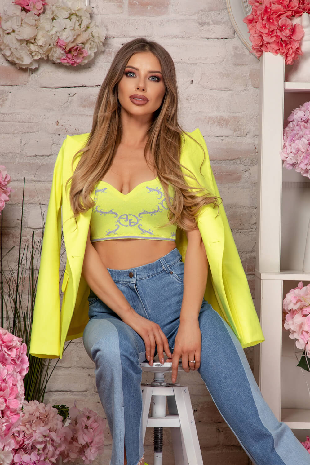 Make It Yours Μπλέιζερ - Neon Yellow - Εικόνα 13