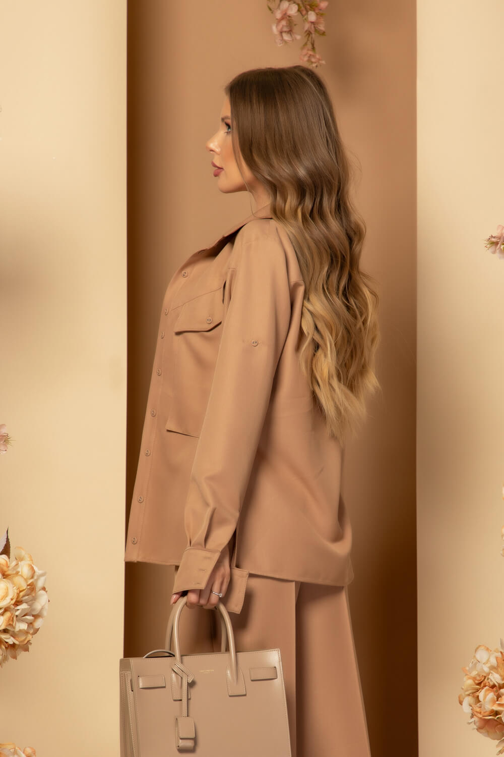 Oversized Nonchalance Παντελόνι - Nude Brown - Εικόνα 16