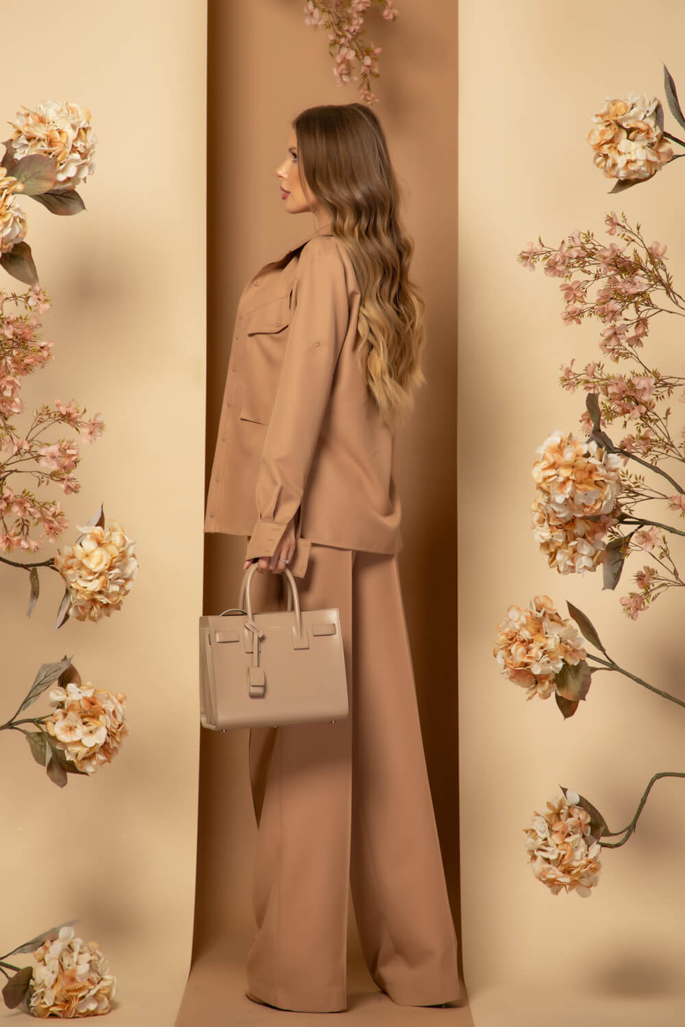 Oversized Nonchalance Παντελόνι - Nude Brown - Εικόνα 17
