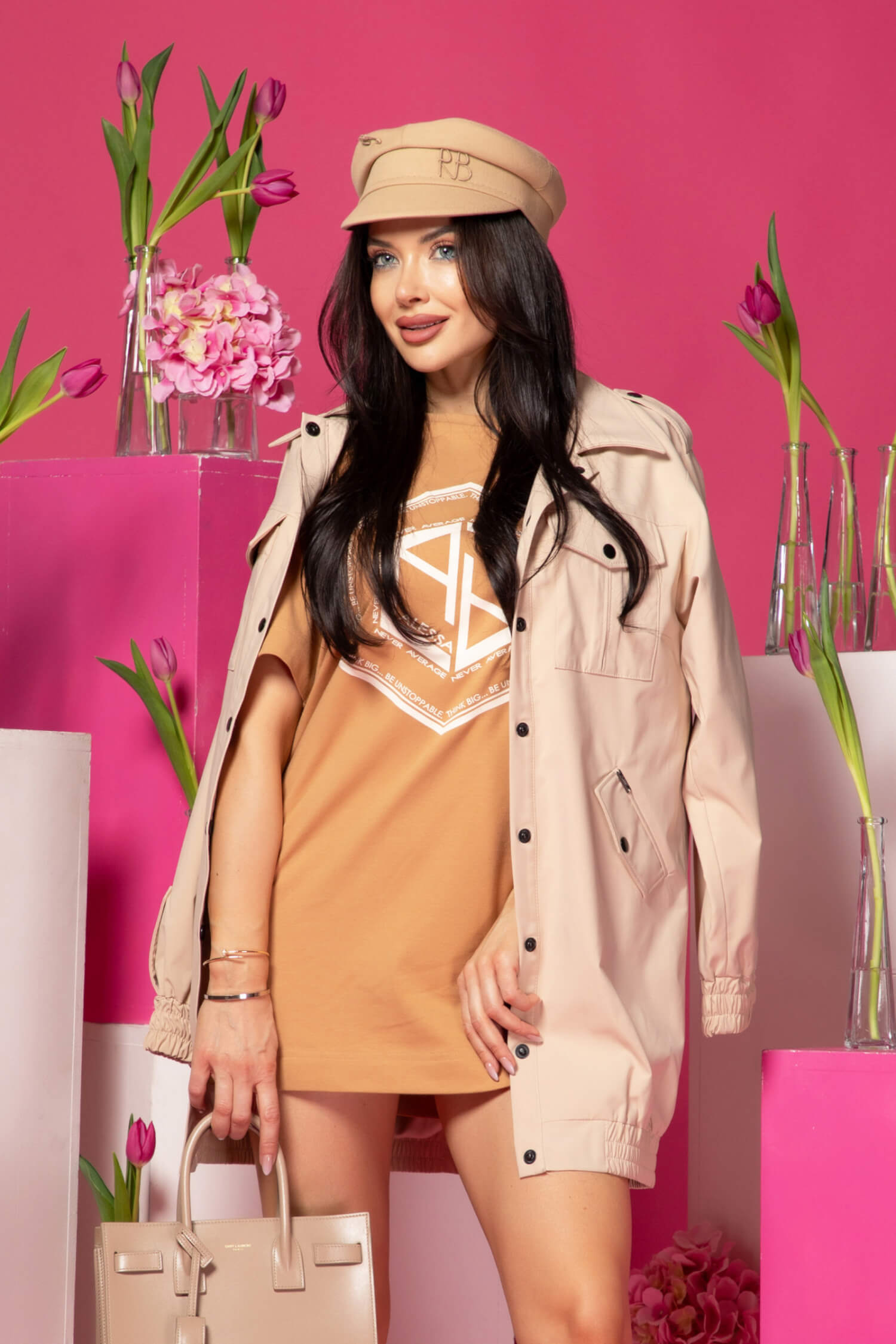 Serene Drift Τζάκετ Bomber - Soft Beige - Εικόνα 13