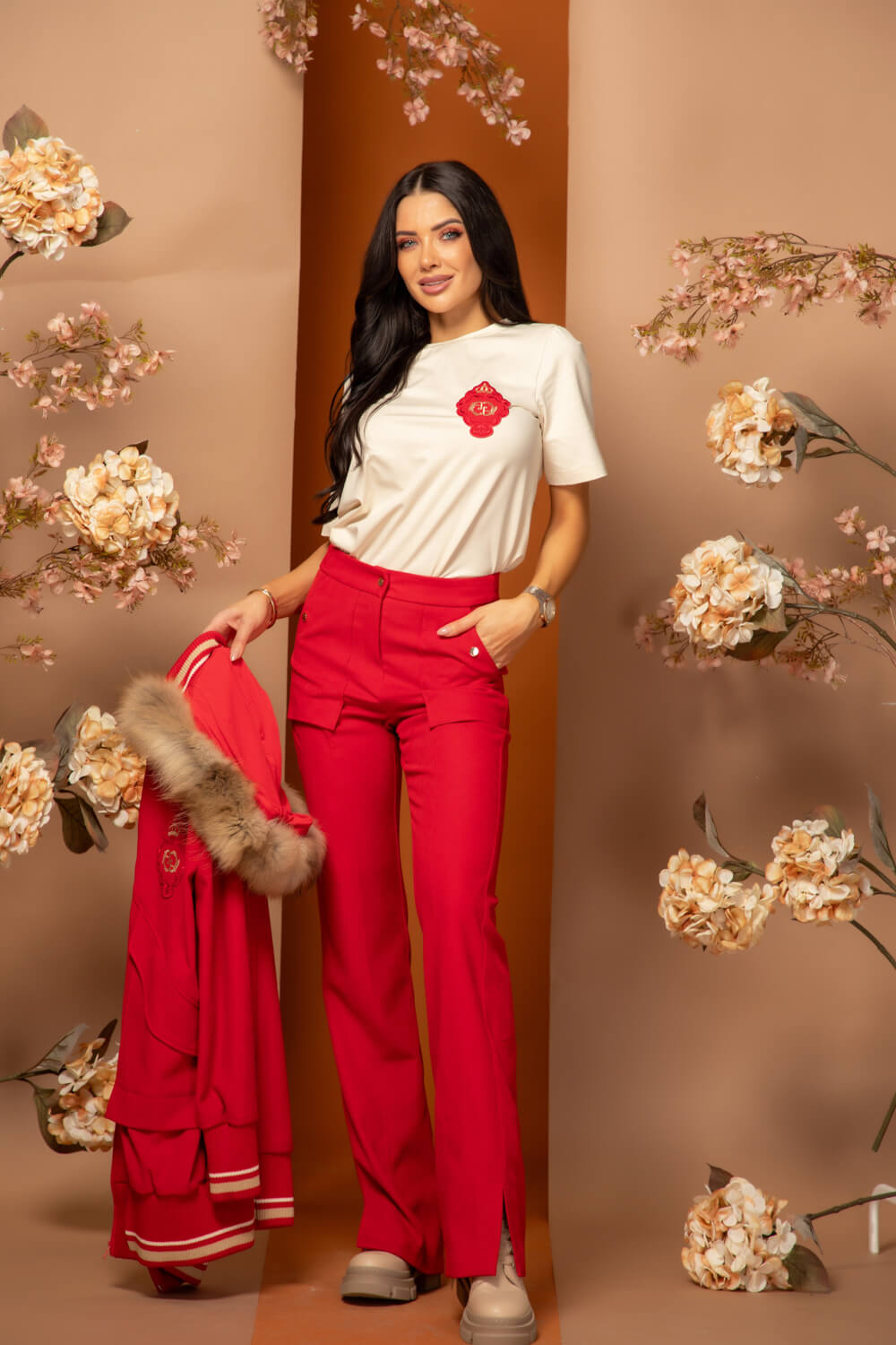 Luxury Classic T-Shirt Από Βαμβάκι - Soft Beige - Εικόνα 18