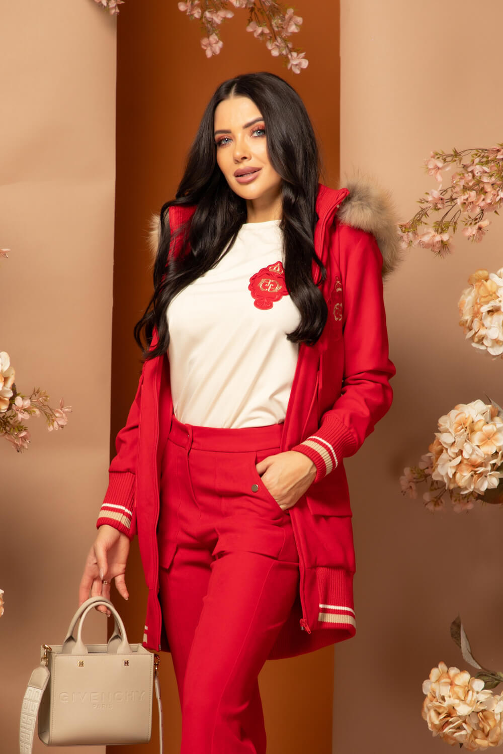 Luxury Classic Bomber - Red - Εικόνα 22
