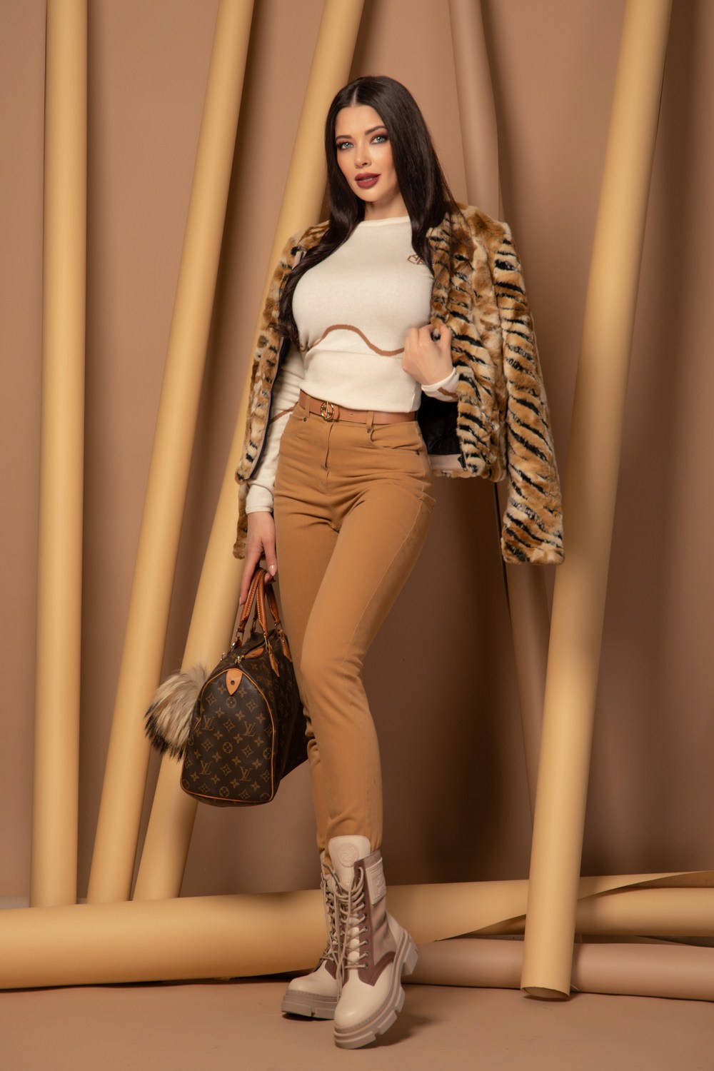 Sweater Weather Πουλόβερ Πλεκτό - Cream - Εικόνα 5