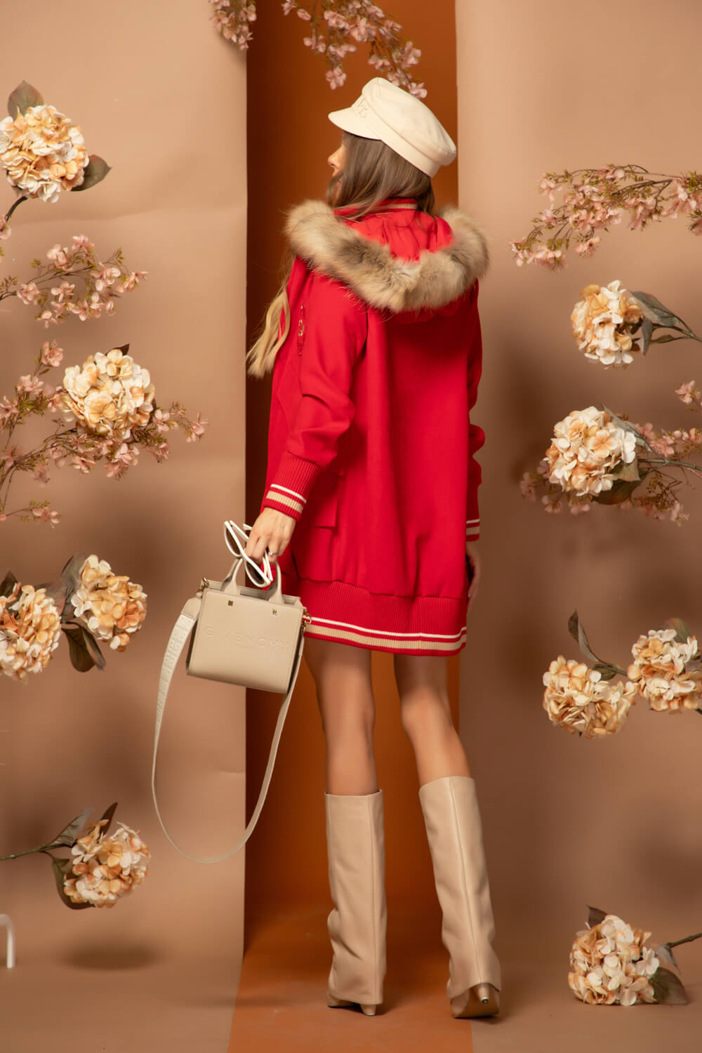 Luxury Classic Bomber - Red - Εικόνα 31
