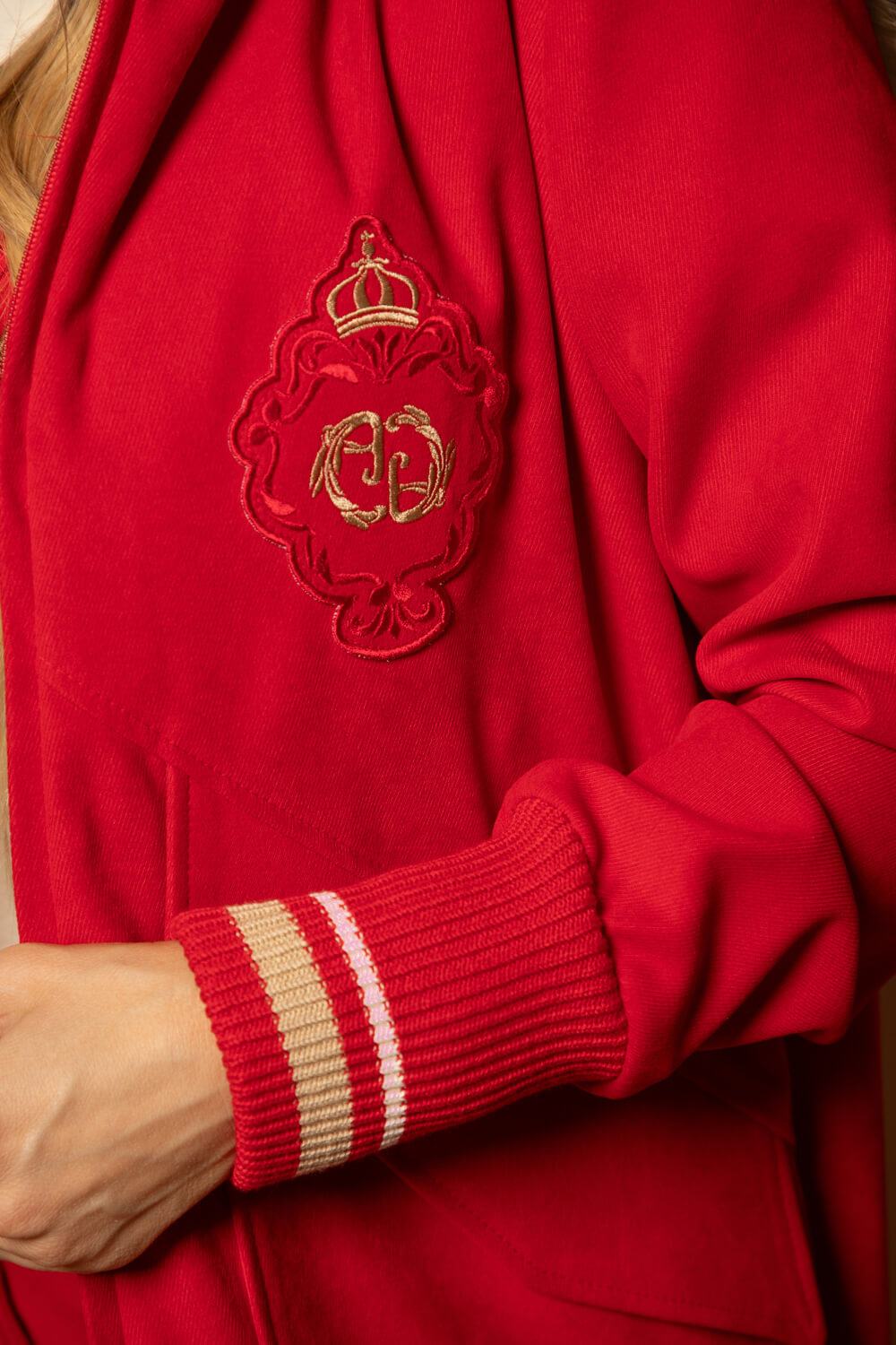 Luxury Classic Bomber - Red - Εικόνα 19