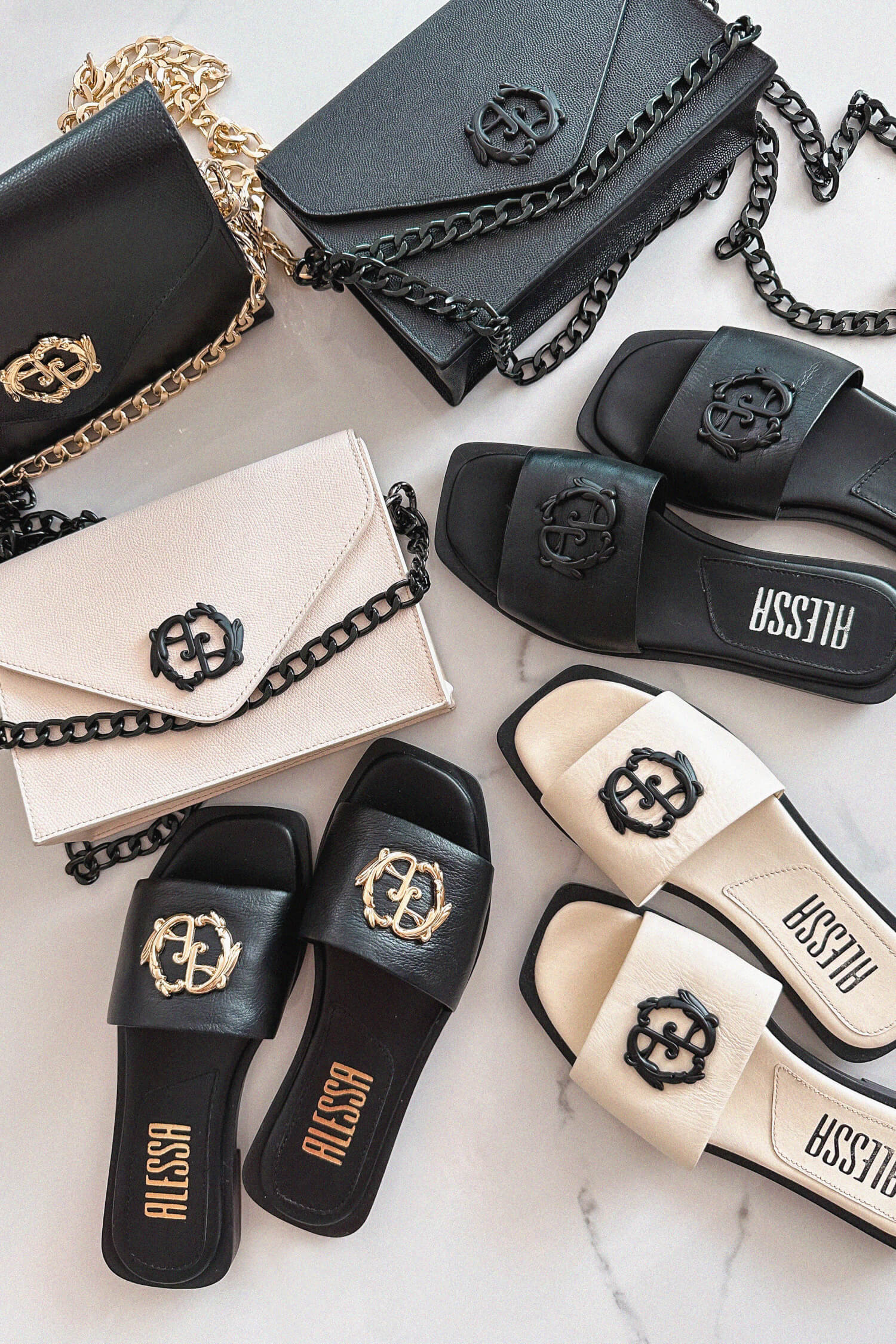 Rococo Logo Τσάντα - Black/Gold - Εικόνα 8