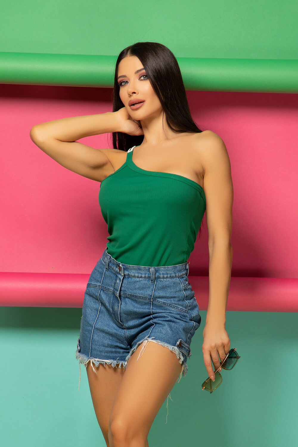 Woman In Love Τοπ - Green - Εικόνα 8