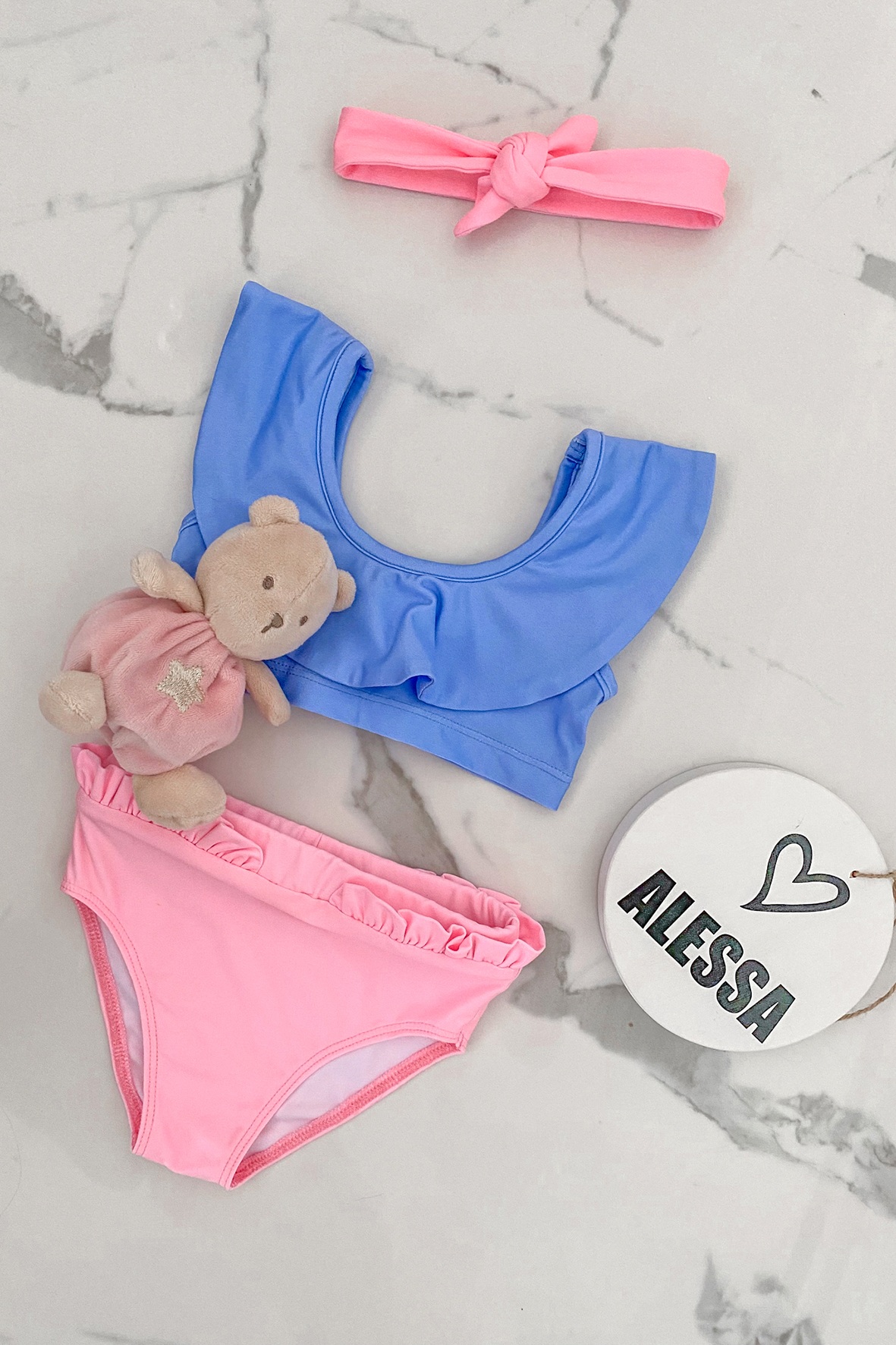 Eternal Sunshine mini Μαγιό Κροπ-Τοπ Ruffles - Purple - Εικόνα 8