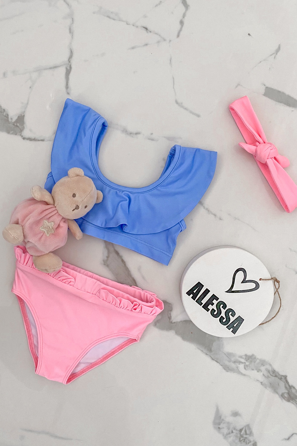Eternal Sunshine mini Μαγιό σλιπ μπικίνι Ruffles - Light Pink - Εικόνα 7