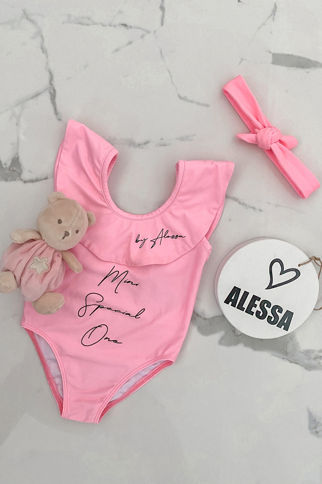 Little Mermaid mini Ολόσωμο μαγιό - Rose - Εικόνα 6