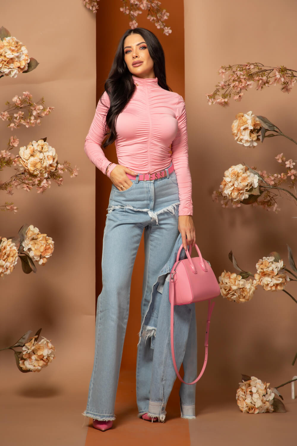 Glance Stealer Μπλούζα-Ζιβάγκο - Light Pink - Εικόνα 11